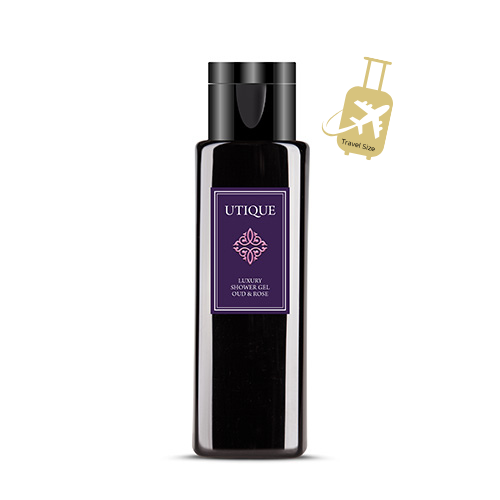 UtiQue Luxury Shower Gel: Oud & Rose 50 ml.
