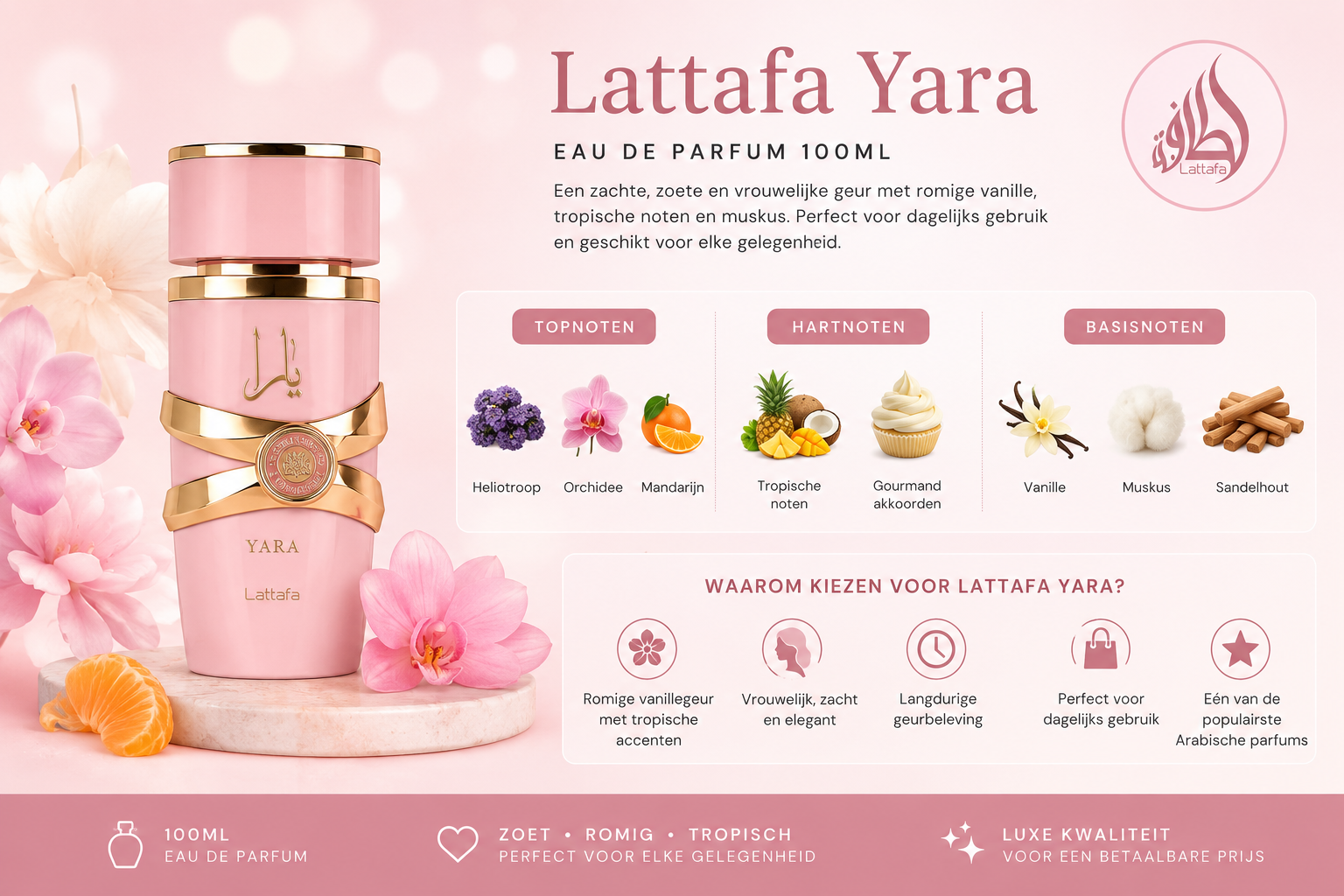 Lattafa Yara Eau de Parfum 100ml