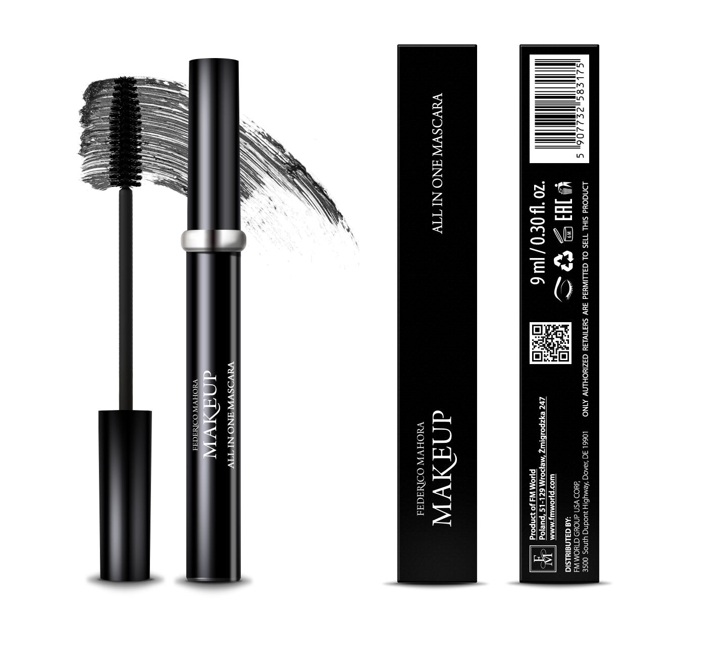 Mascara All In One Zwart