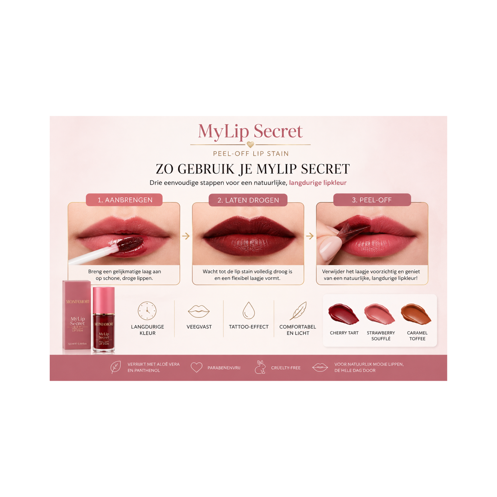 MyLip Secret Caramel Toffee MM070 | Peel-off Lip Stain 5,5 ml