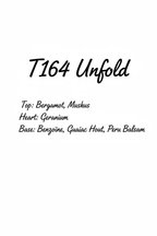 T164 Unfold geurnoten handschrift