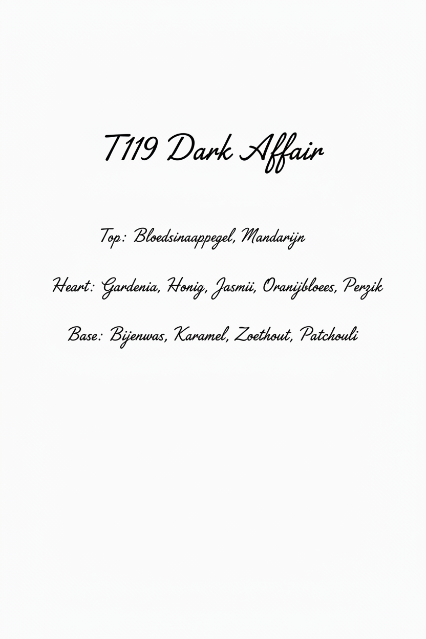 T119 Dark Affair geurnoten handschrift