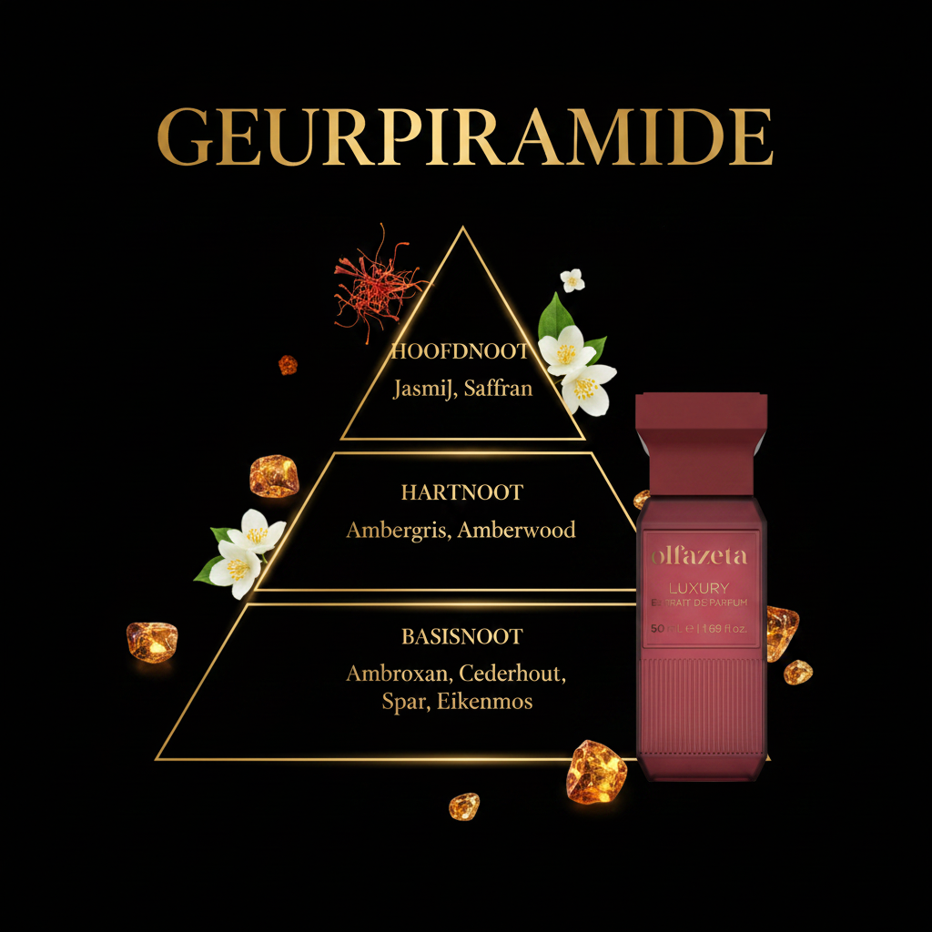 Geurpiramide Chogan Nr.118 - metallic goud op zwart