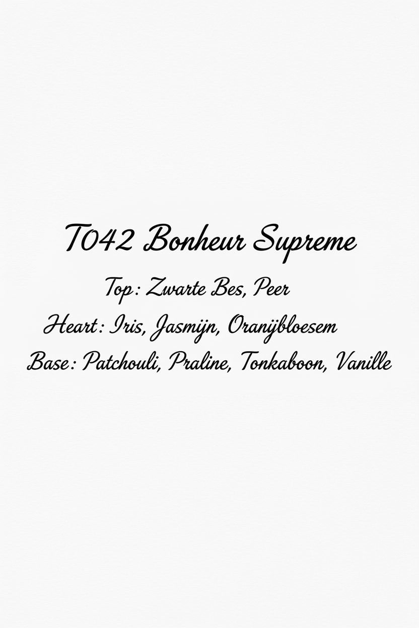 T042 Bonheur Supreme geurnoten handschrift